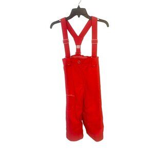 Obermeyer Kids I-Grow Snow Bib Pants Adjustable Straps Size 7 Peony red